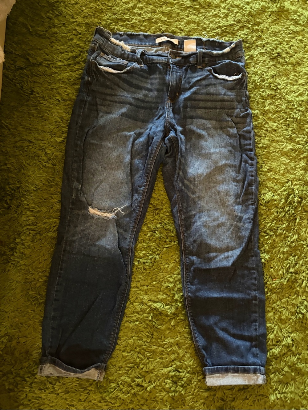 eunina blue denim low-rise skinny jeans